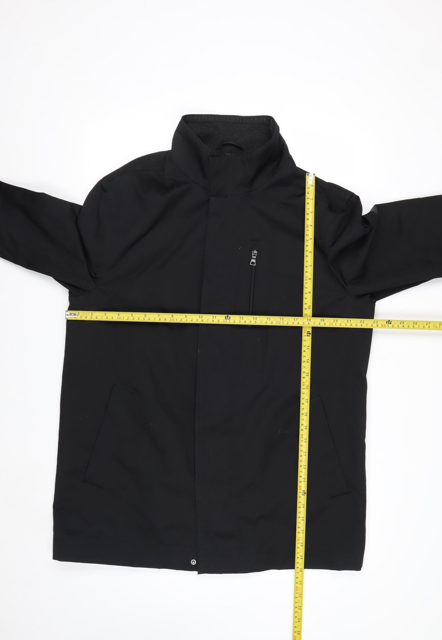 Marks and Spencer Men's Black Waterproof Mid-Length Coat Size M