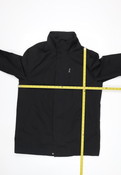 Marks and Spencer Men's Black Waterproof Mid-Length Coat Size M