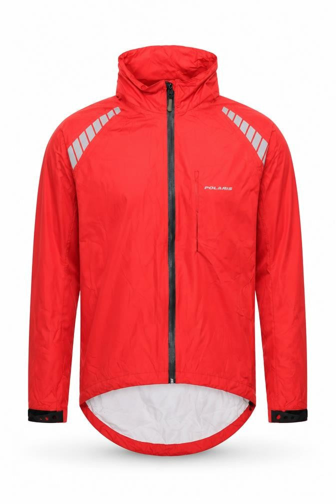 Polaris Men's Red Small Windproof Cycling Jacket Waterproof Lightweight