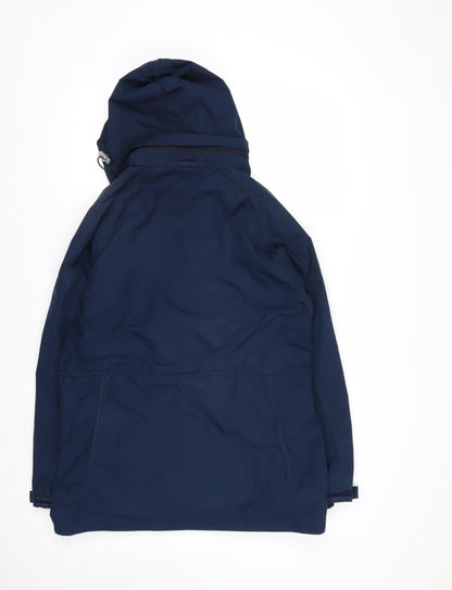 Regatta Women Blue Waterproof Hooded Parka Jacket UK 12
