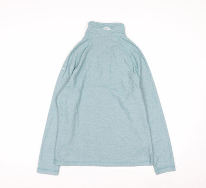 Trespass Women’s Blue 1/2 Zip Pullover Sweatshirt UK 8 XS
