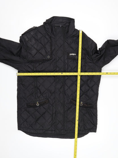 Jack & Jones Men's Black Quilted Jacket XL Regular Fit Nylon