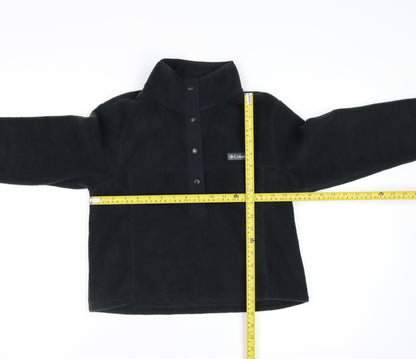 Columbia Women XS Black 1/4 Snap Fleece Pullover Sweatshirt