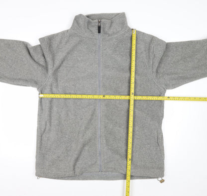 Ice Age Men's Grey Full Zip Fleece Sweatshirt Size L