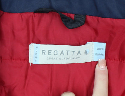 Regatta Women's Red Waterproof Parka Jacket Size 20 Lined Hooded
