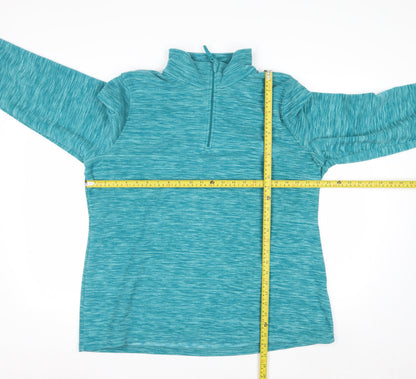 Mountain Warehouse Womens Blue 1/2 Zip Pullover Sweatshirt UK 20