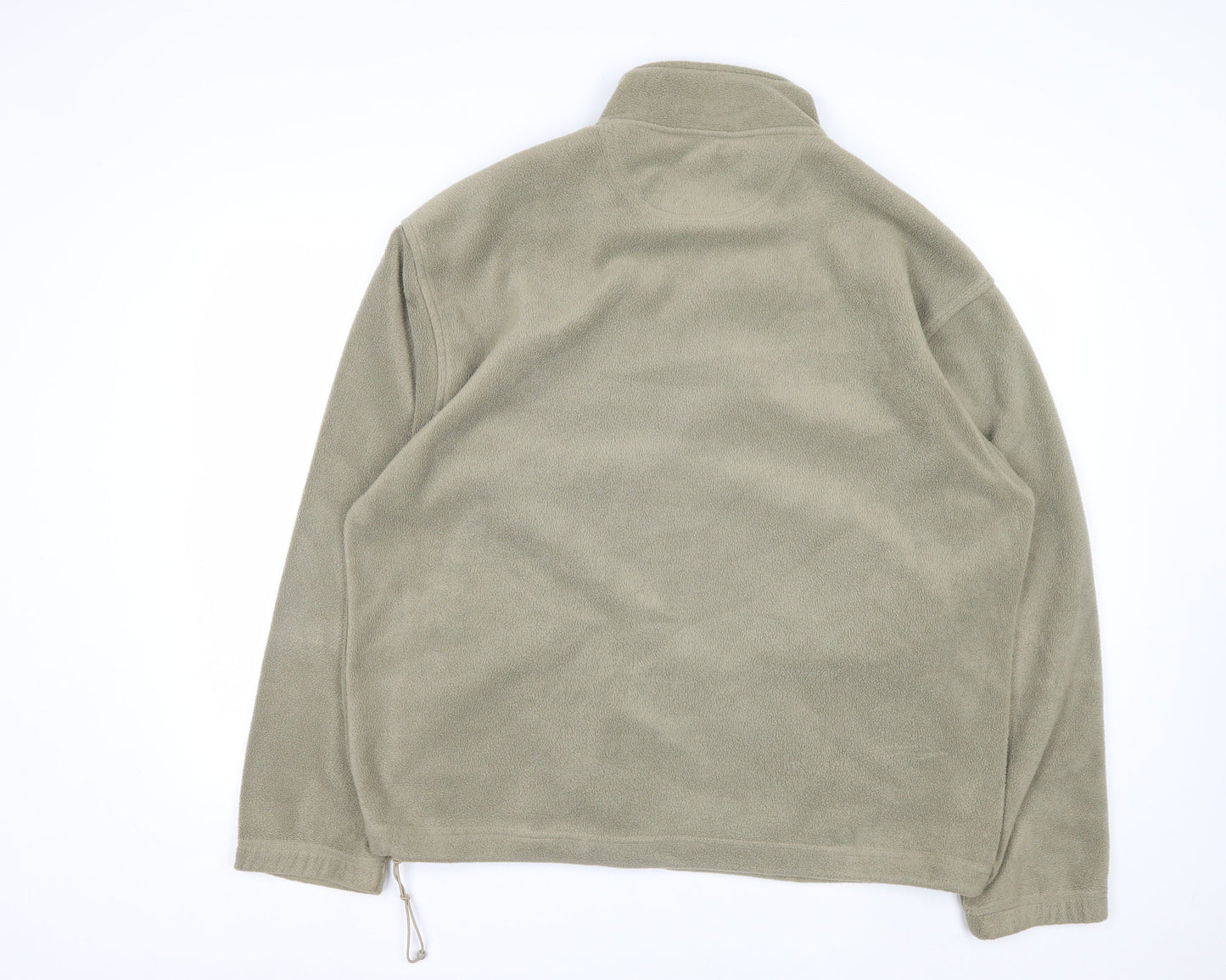 EWM Men’s Green Fleece Full Zip Sweatshirt XL Regular Fit
