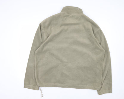 EWM Men’s Green Fleece Full Zip Sweatshirt XL Regular Fit
