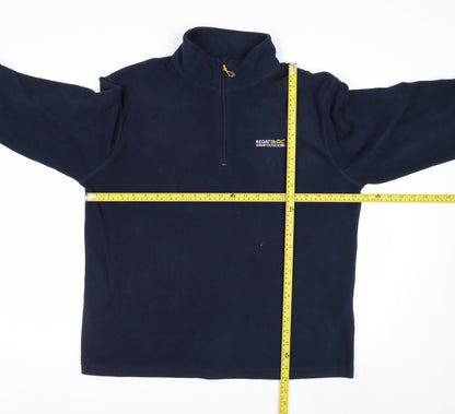 Regatta Men’s Blue Fleece 1/4 Zip Pullover Sweatshirt L