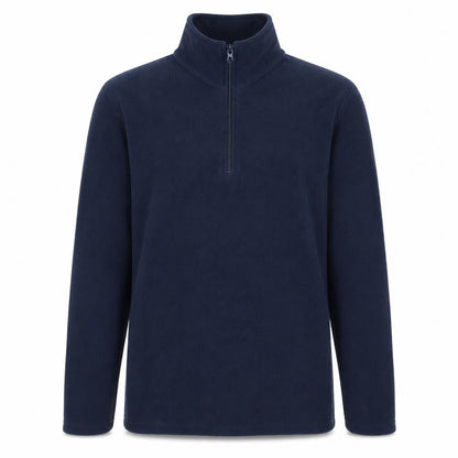 Mountain Warehouse Men’s Blue 1/4 Zip Fleece Pullover Sweatshirt M