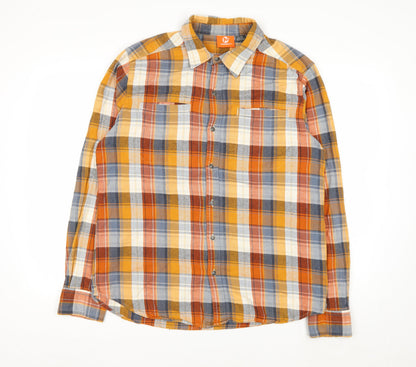 Merrell Men's Multicoloured Cotton Flannel Check Shirt Size L