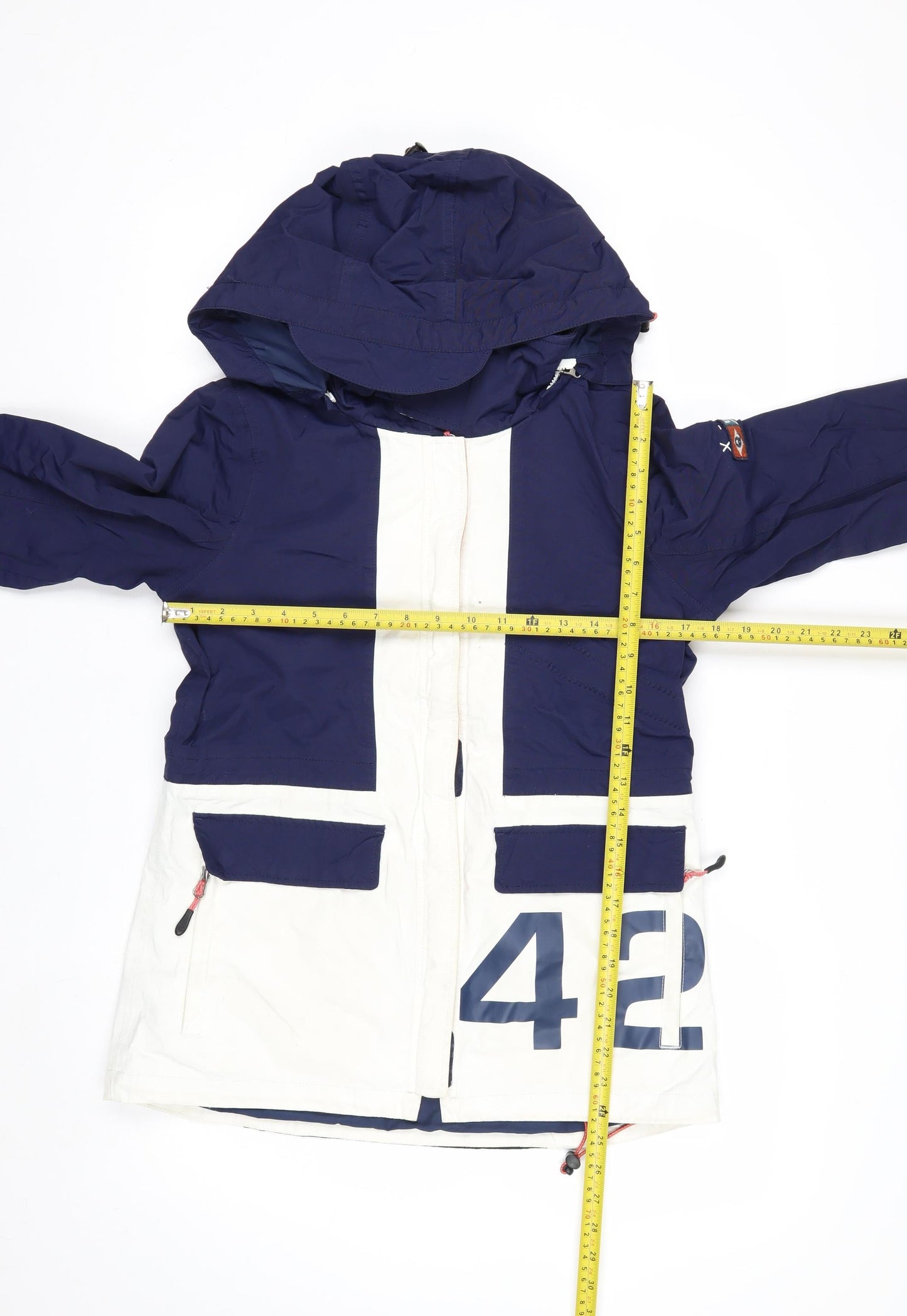 Quba & Co Women's Blue Waterproof Hooded Ski Jacket Size S