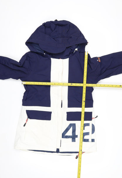 Quba & Co Women's Blue Waterproof Hooded Ski Jacket Size S