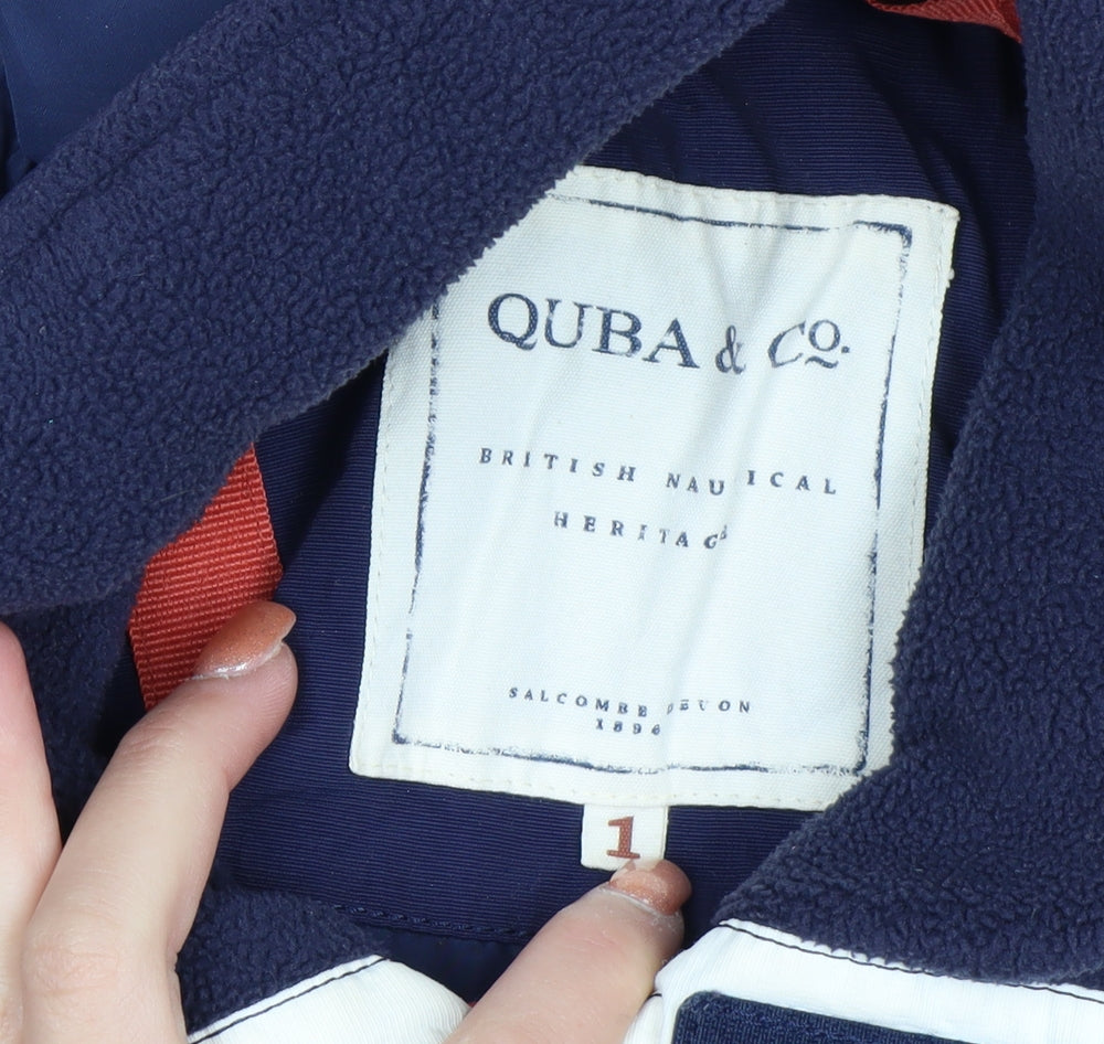 Quba & Co Women's Blue Waterproof Hooded Ski Jacket Size S