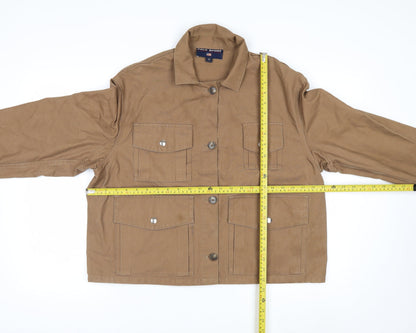 Polo Sport Ralph Lauren Women Brown Cotton Utility Jacket M