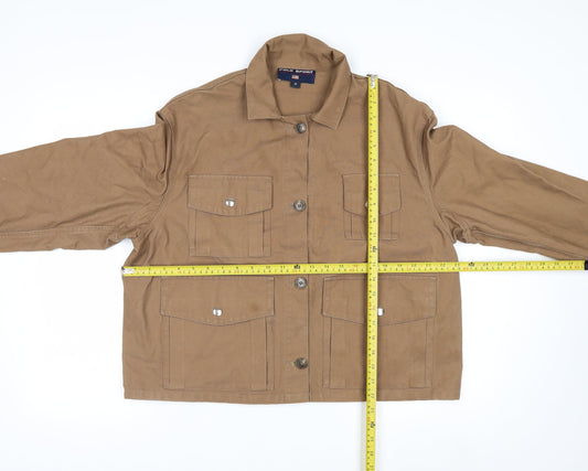 Polo Sport Ralph Lauren Women Brown Cotton Utility Jacket M