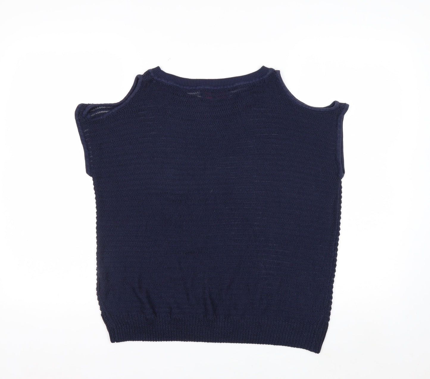 Next Women’s Blue Cold Shoulder Knit Jumper Size 10