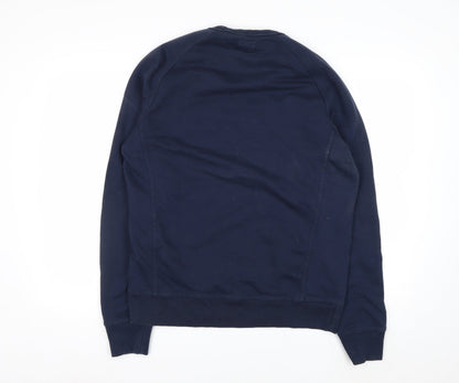 Champion Men's Blue Pullover Sweatshirt Medium Embroidered Logo