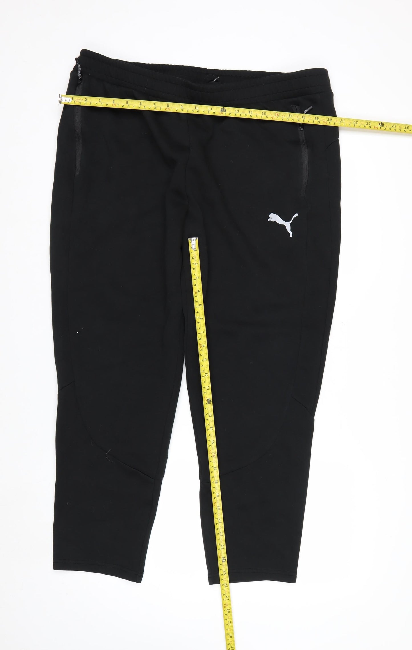 Puma Men's Black 2XL Jogger Trousers with Logo Detail