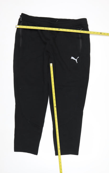 Puma Men's Black 2XL Jogger Trousers with Logo Detail