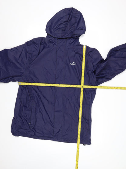 Peter Storm Men’s Blue XL Waterproof Hooded Rain Jacket