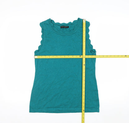 Banana Republic Women's Green Sleeveless Knit Pullover Jumper Size S