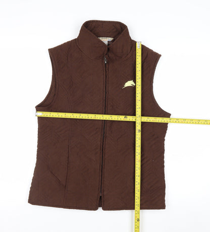 10,000 ft Above Sea Level Women's Brown Quilted Waistcoat S