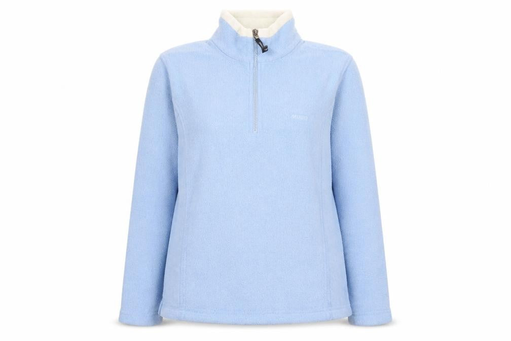 Musto Women Blue Fleece 1/2 Zip Pullover Sweatshirt Size 10