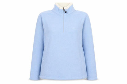 Musto Women Blue Fleece 1/2 Zip Pullover Sweatshirt Size 10