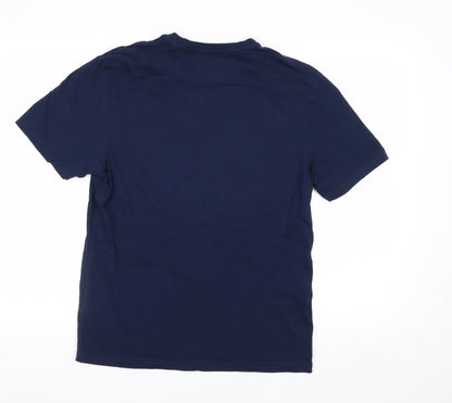 Marks and Spencer Men's Navy Graphic Cycling Print T-Shirt Small