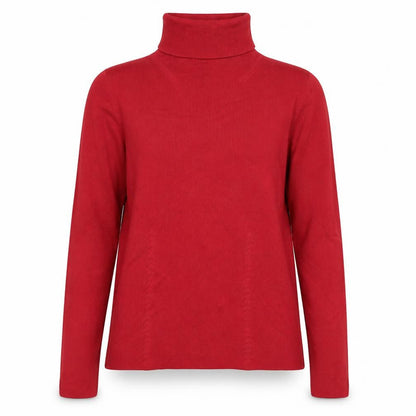 August Silk Womens Red Roll Neck Knit Jumper Size M