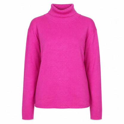 August Silk Womens Pink Roll Neck Long Sleeve Jumper M