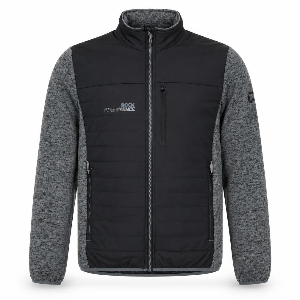 Rock Experience Men's Black M Soft Shell Fleece Jacket