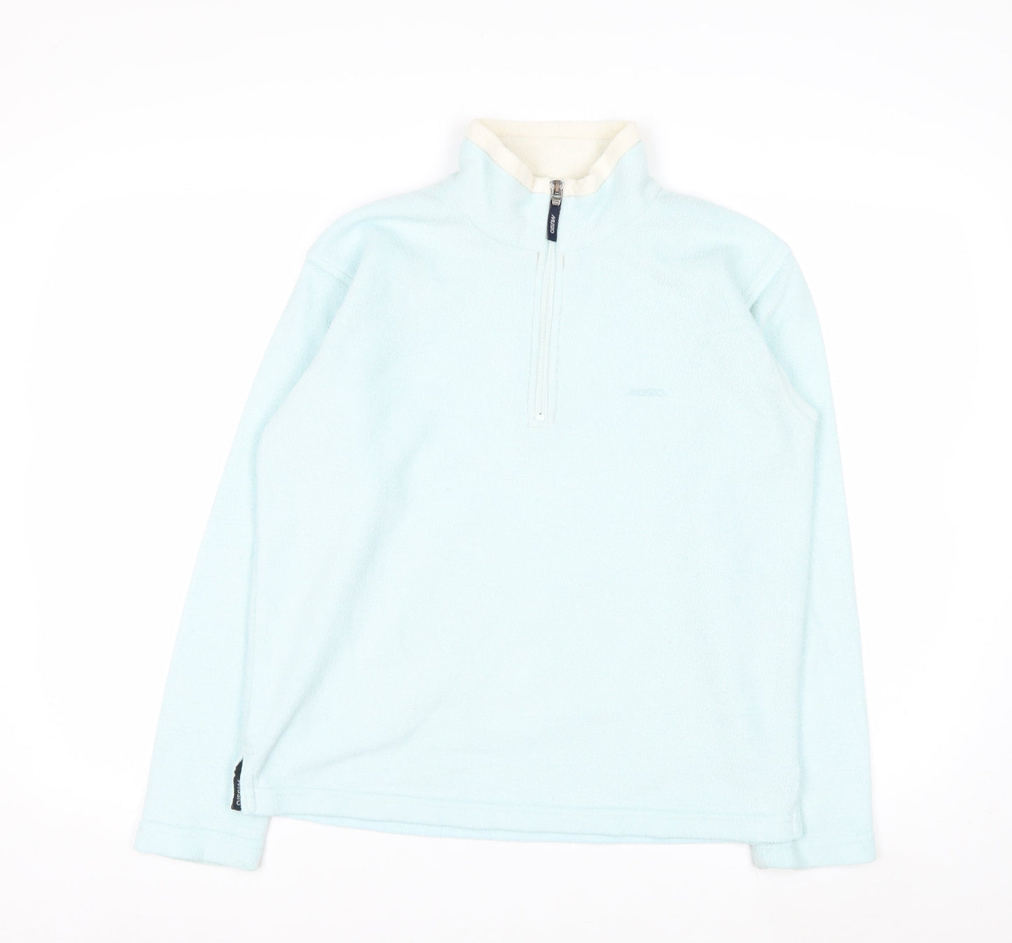 Musto Womens Light Blue 1/2 Zip Fleece Sweatshirt Size 12