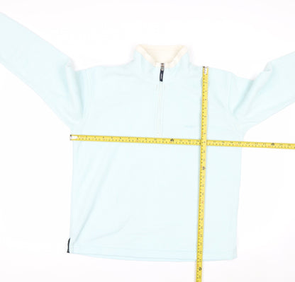 Musto Womens Light Blue 1/2 Zip Fleece Sweatshirt Size 12