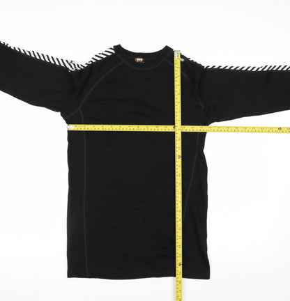 Helly Hansen Mens Black Long Sleeve Wool Top Size M