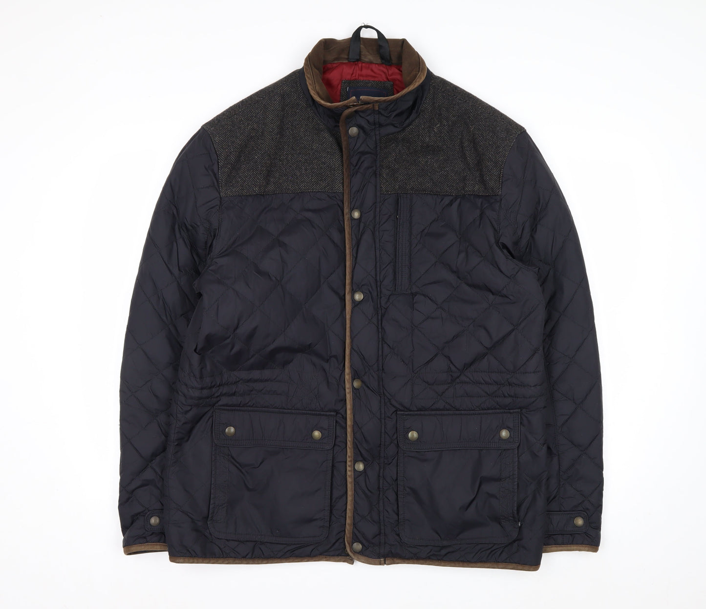 Marks and Spencer Blue Harbour Men's Blue Quilted Jacket L