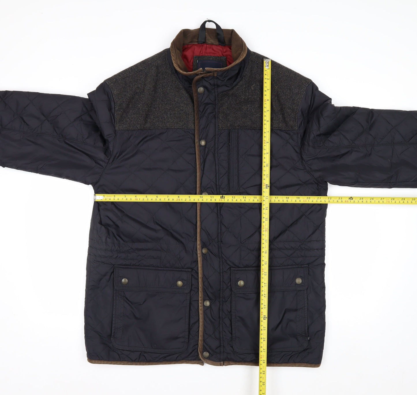 Marks and Spencer Blue Harbour Men's Blue Quilted Jacket L