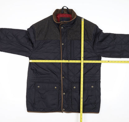 Marks and Spencer Blue Harbour Men's Blue Quilted Jacket L