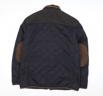 Marks and Spencer Blue Harbour Men's Blue Quilted Jacket L