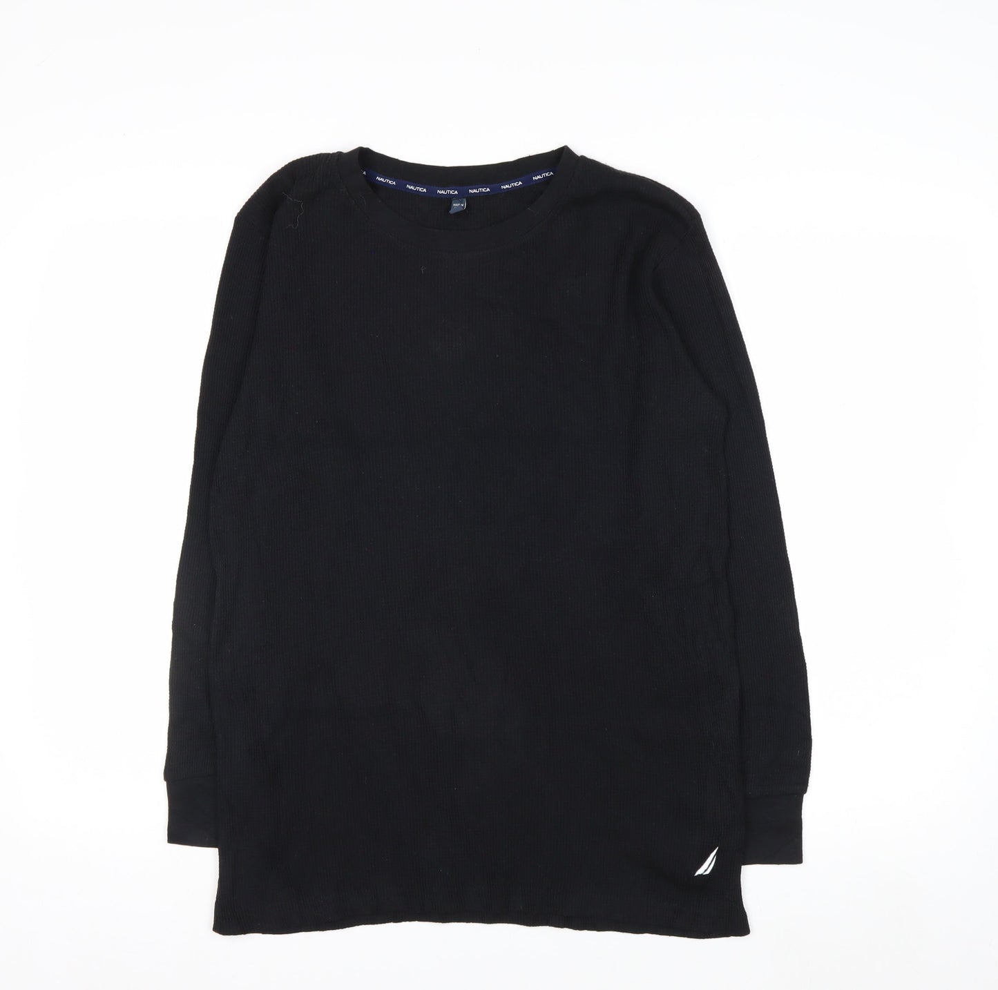 Nautica Men’s Black Long Sleeve Knit Casual Top XL