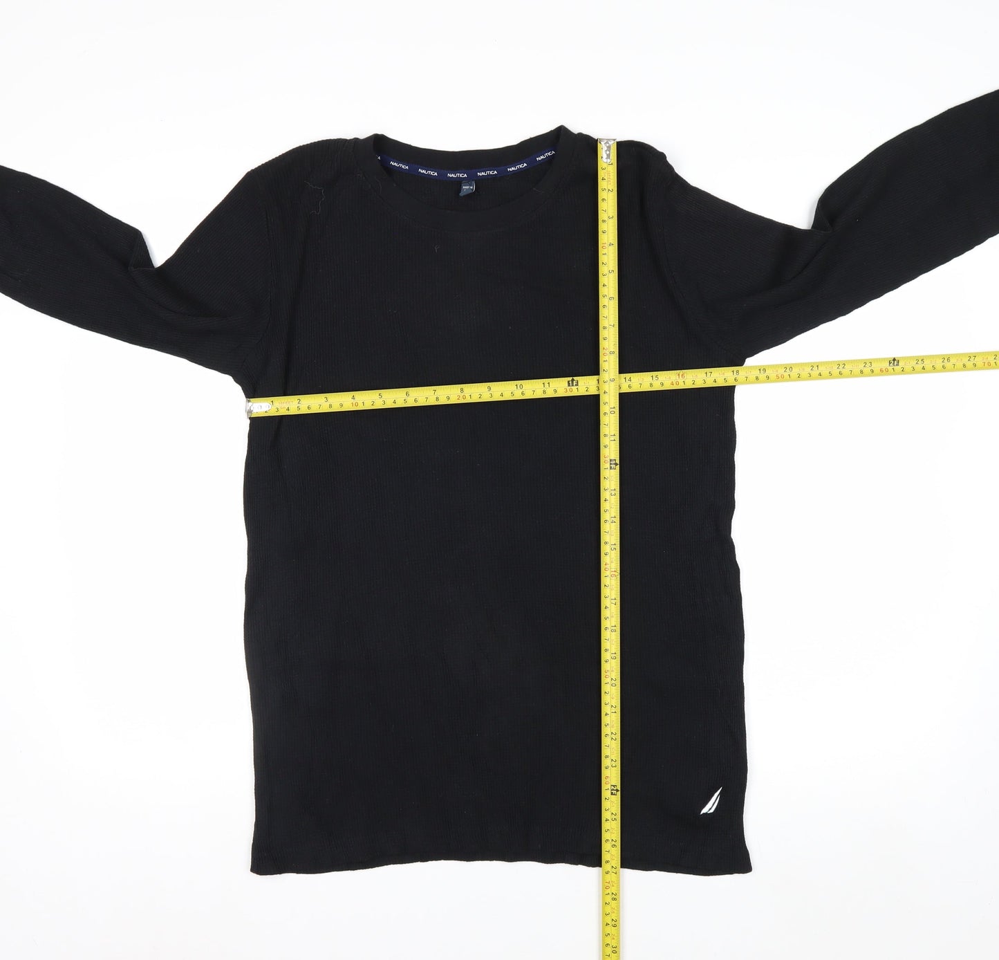 Nautica Men’s Black Long Sleeve Knit Casual Top XL