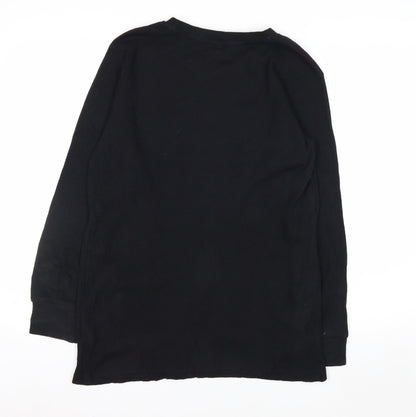 Nautica Men’s Black Long Sleeve Knit Casual Top XL