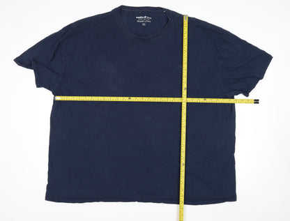 Raging Bull Men's Navy Blue 5XL Organic Cotton Crew Neck T-Shirt