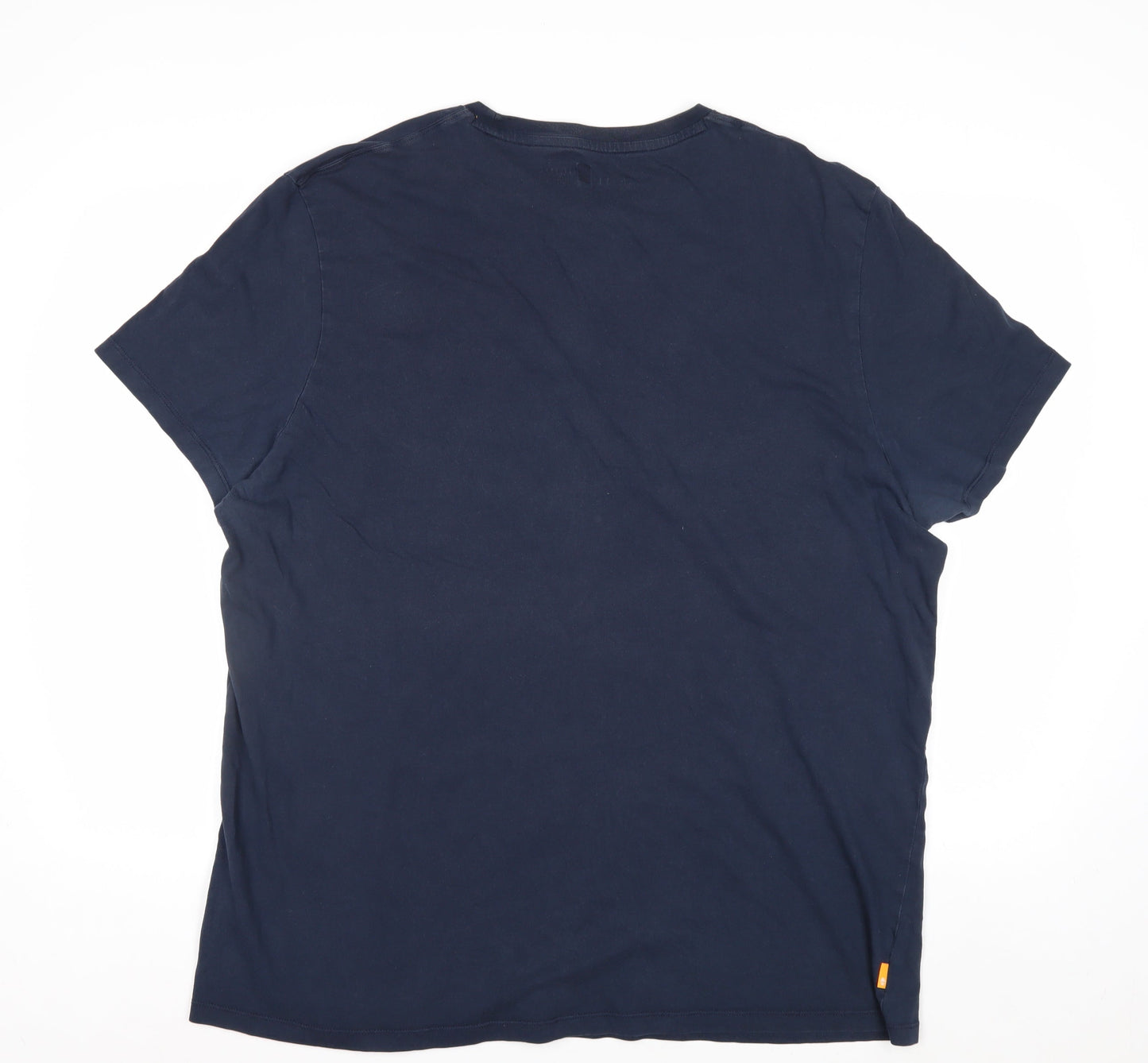 Timberland Men's Navy Blue Slim Fit 3XL Cotton T-Shirt