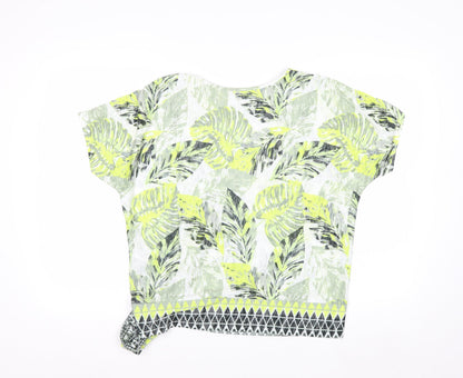 Wallis Women’s Multicoloured Petite V-Neck T-Shirt M Tropical