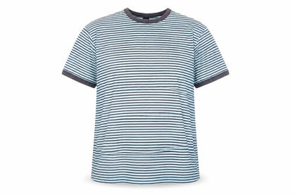Gap Women’s Blue Striped Ringer T-Shirt XL 100% Cotton Casual