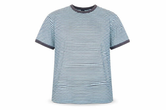 GAP Women’s Blue Striped Ringer T-Shirt XL 100% Cotton Casual