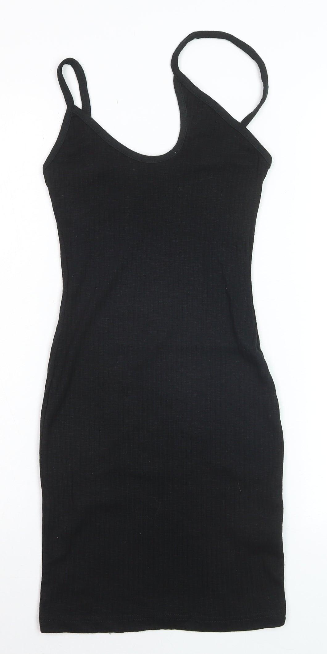 Missguided Women's Black Bodycon Jersey Stretch Dress Size 6
