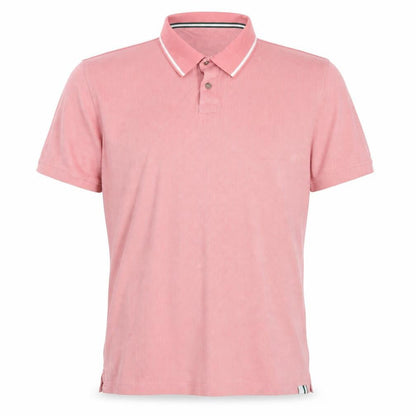 Ted Baker Men Pink Cotton Short Sleeve Polo Shirt Size L
